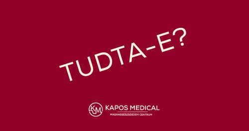 FIGYELEMFELKELTŐ SOROZATOT INDÍT FACEBOOK OLDALÁN A KAPOS MEDICAL
