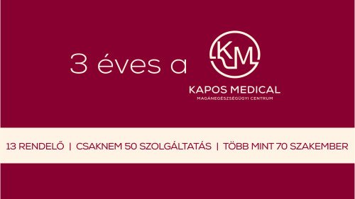 NYEREMÉNYJÁTÉKKAL ÉS INGYENES EGÉSZSÉGNAPPAL ÜNNEPEL A HÁROMÉVES KAPOS MEDICAL